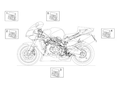 Αυτοκόλλητο-σετ εμπρός τμήματος/μάσκας.